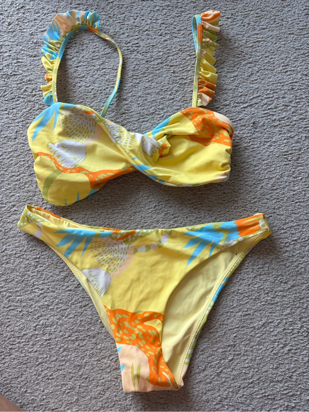 Kittenish Yellow Bikini Size M